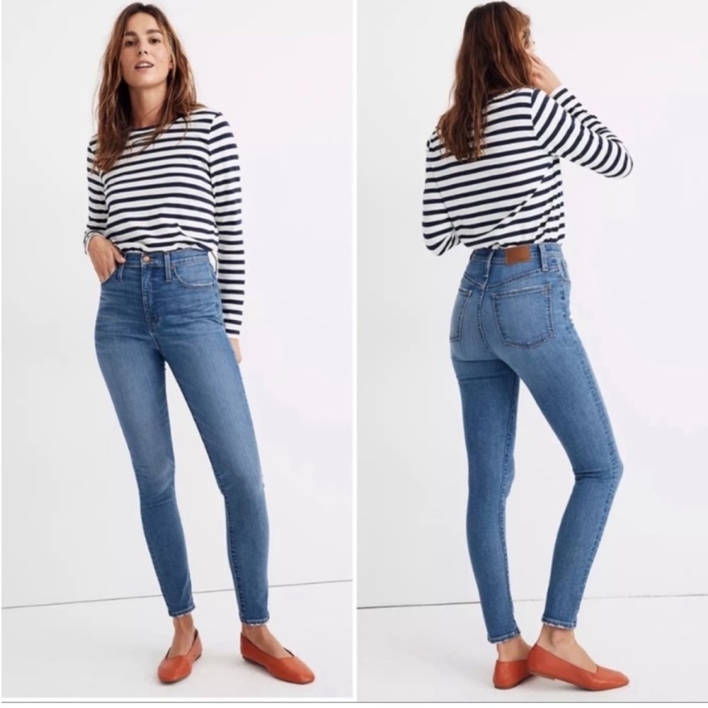 Madewell 11” High-Rise Skinny Jeans, size 31